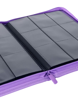 Vault X - Purple 9 Pocket Zip Binder