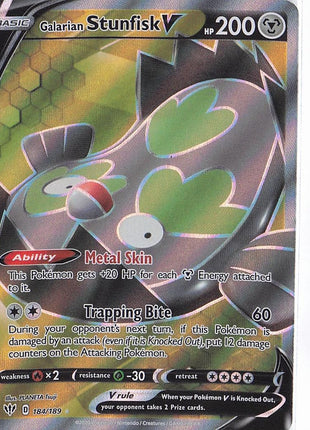 Galarian Stunfisk V 184/189