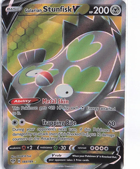 Galarian Stunfisk V 184/189