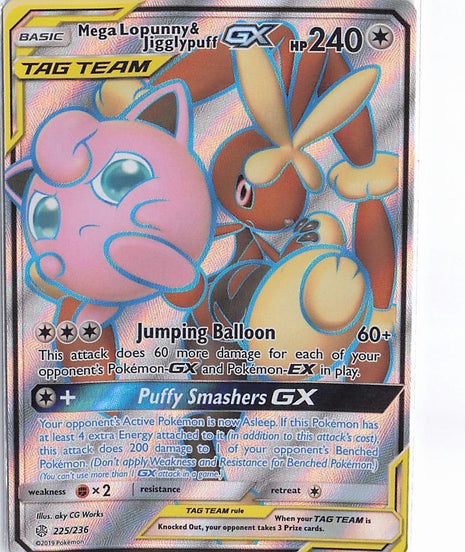 Mega Lopunny & Jigglypuff GX 225/236