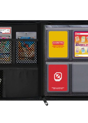 Evoretro - Black Shield+ Toploaded Card Binder