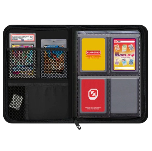Evoretro - Black Shield+ Toploaded Card Binder