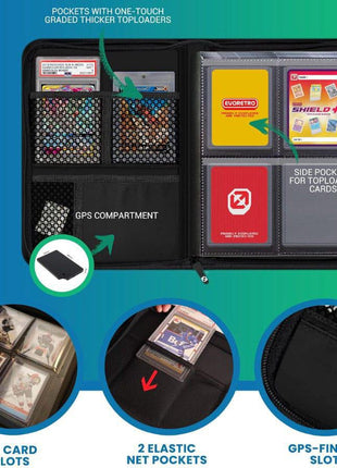 Evoretro - Black Shield+ Toploaded Card Binder