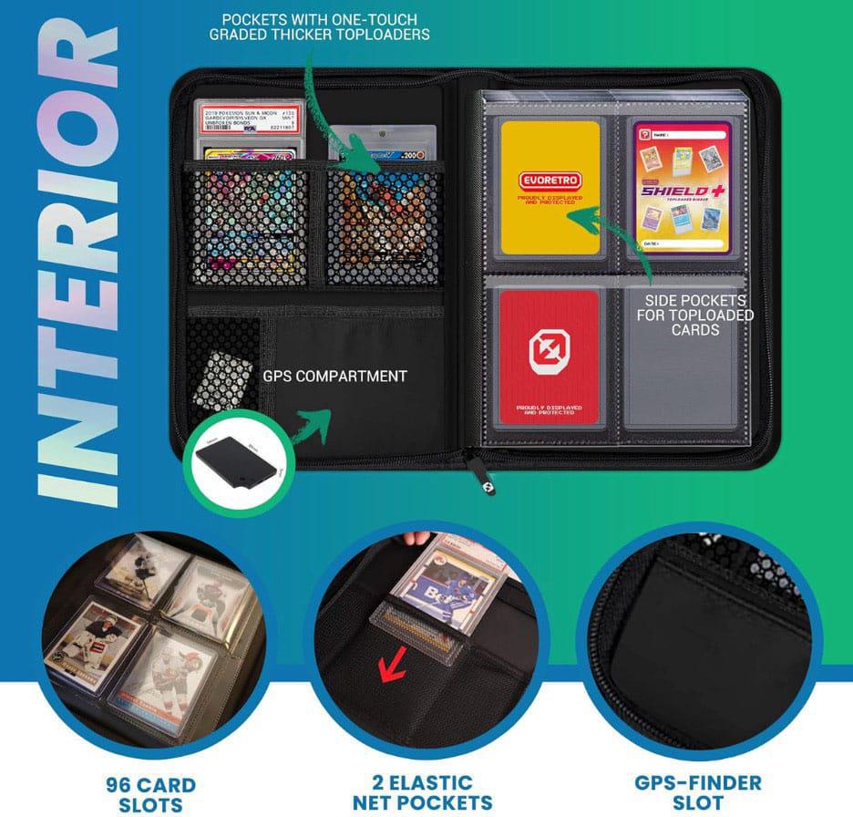 Evoretro - Black Shield+ Toploaded Card Binder