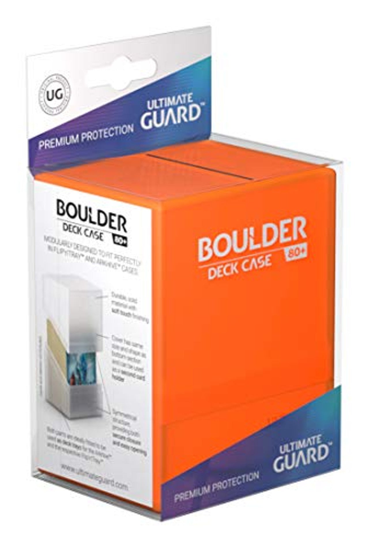 Ultimate Guard - Boulder Deck Box 80+ - Poppy Topaz