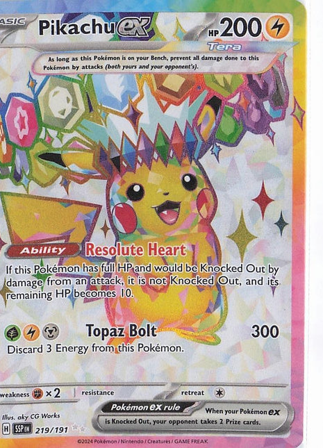 Pikachu ex 219/191