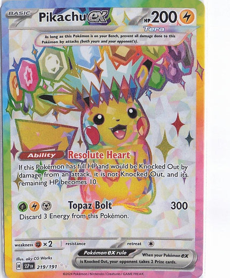 Pikachu ex 219/191