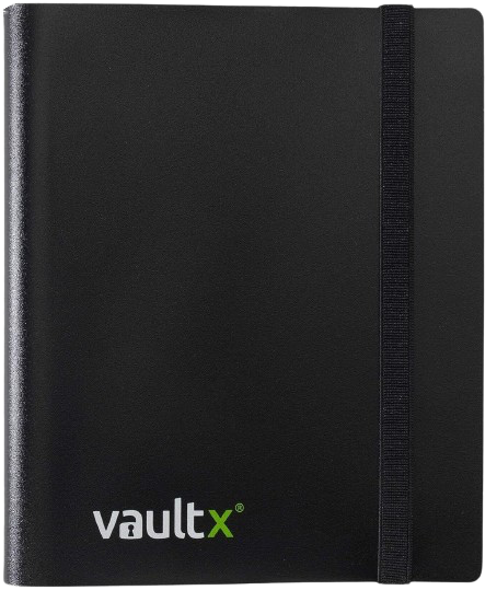 Vault X - Black 4 Pocket Strap Binder