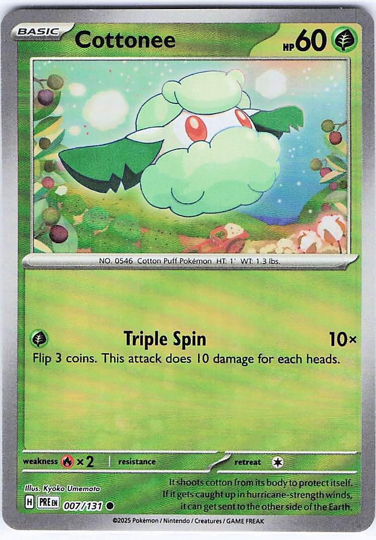 Cottonee 007/131 (Pokeball Holo)