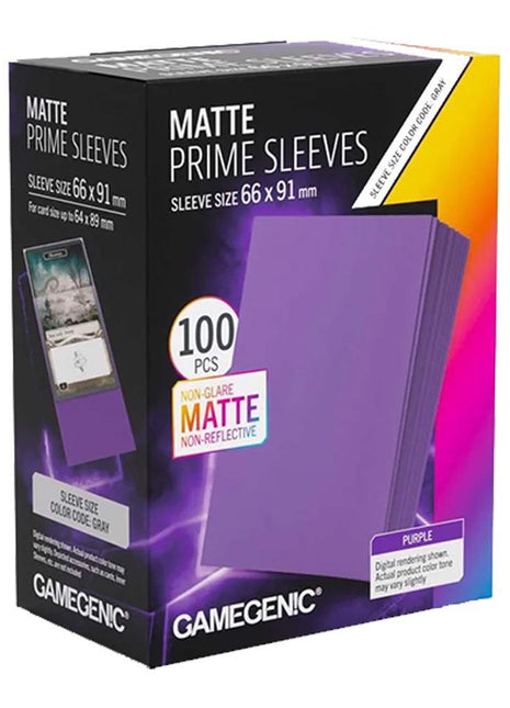 Gamegenic - Prime Matte Purple 66x91 Sleeves (100)