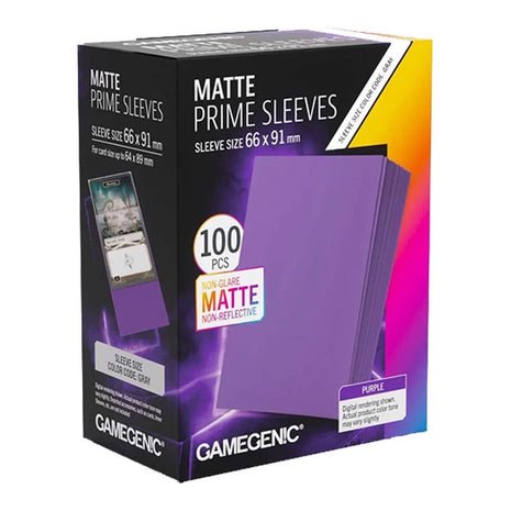 Gamegenic - Prime Matte Purple 66x91 Sleeves (100)
