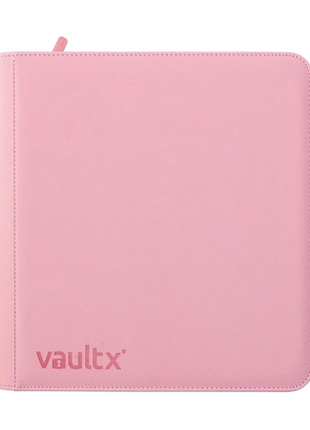 Vault X - Pink 12 Pocket Zip Binder