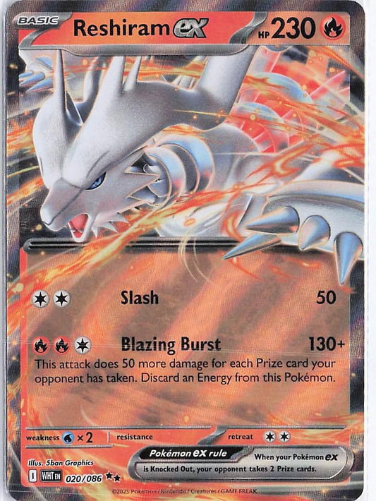 Reshiram ex 020/086
