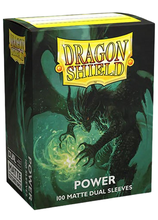 Dragon Shield - Matte Dual Limited Edition Metallic Power Green Sleeves (100)