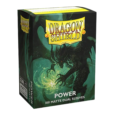 Dragon Shield - Matte Dual Limited Edition Metallic Power Green Sleeves (100)