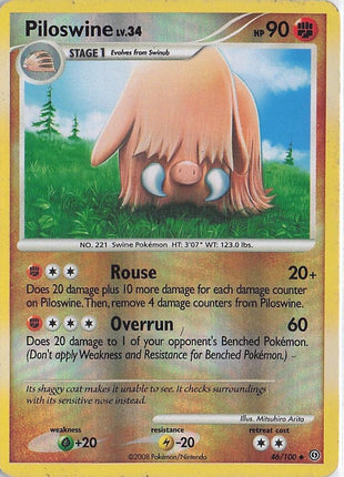 Piloswine LV.34 46/100 (RH) (D)