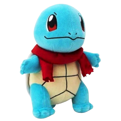 Pokemon - Squirtle With Scarf Christmas Plush