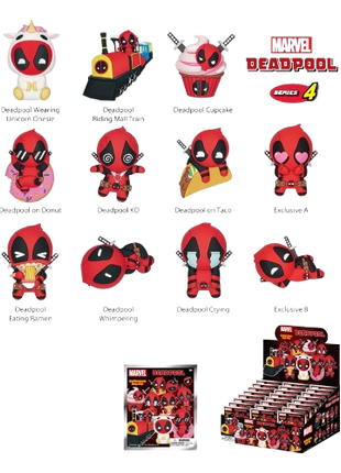 Deadpool - Series 4 3D Character Bag Clip Blind Bag