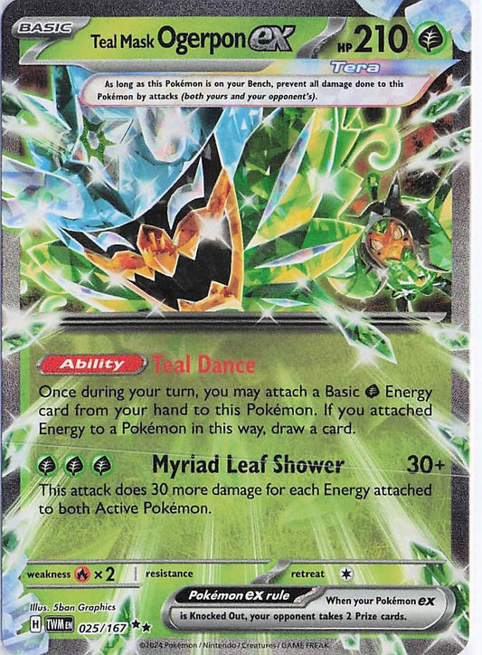 Teal Mask Ogerpon ex 025/167