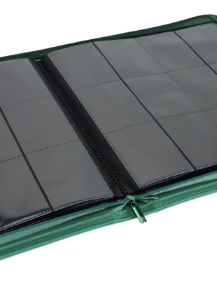 Vault X - Metallic Green 12 Pocket Zip Binder