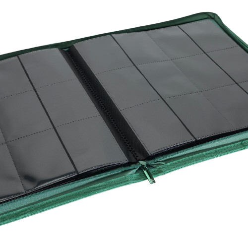 Vault X - Metallic Green 12 Pocket Zip Binder