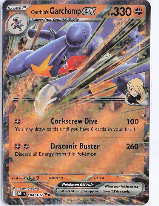 Cynthia’s Garchomp ex 104/182