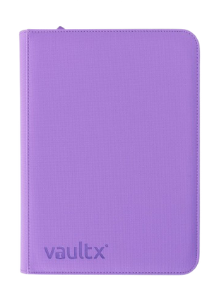 Vault X - Purple 9 Pocket Zip Binder