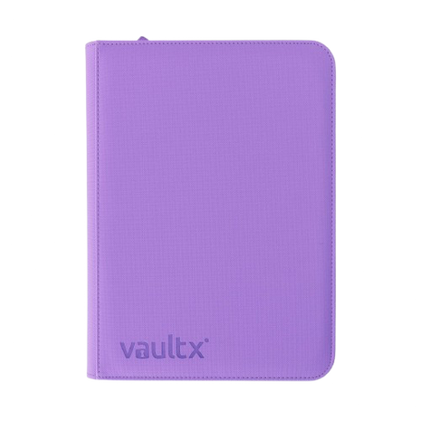 Vault X - Purple 9 Pocket Zip Binder
