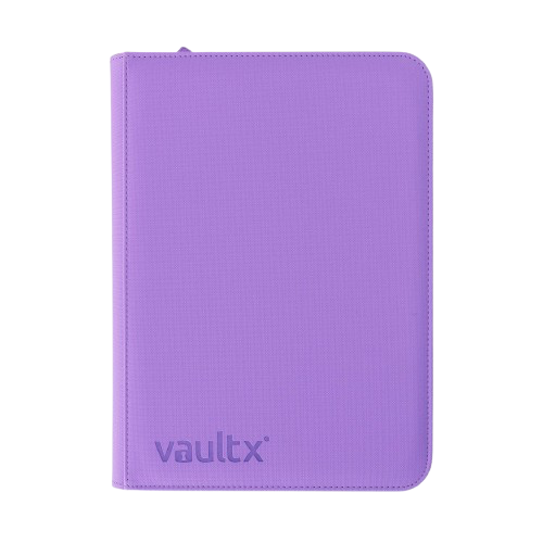 Vault X - Purple 9 Pocket Zip Binder