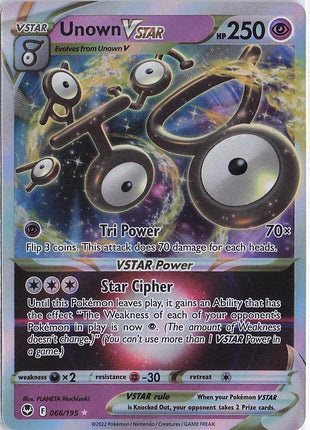 Unown VSTAR 066/195