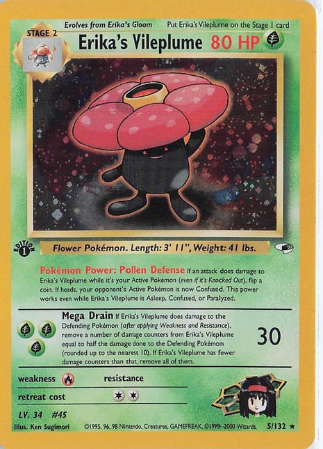 Erika’s Vileplume 5/132 (1st) (H)