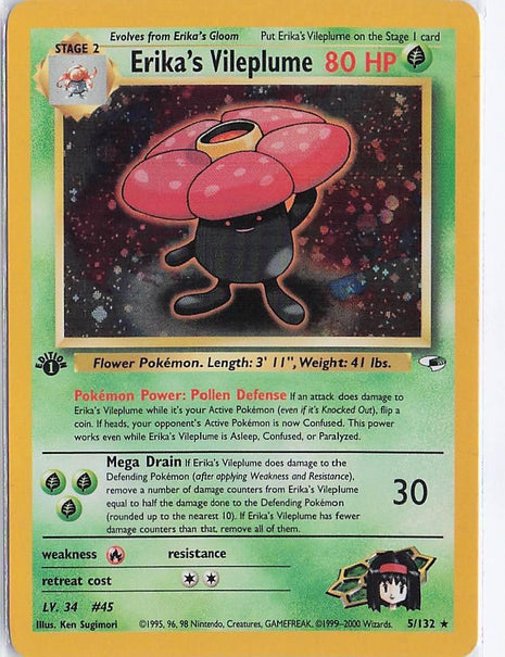 Erika’s Vileplume 5/132 (1st) (H)
