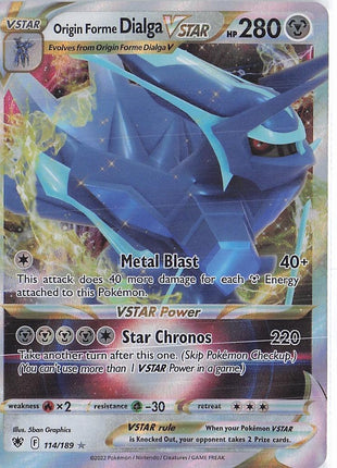 Origin Forme Dialga VSTAR 114/189
