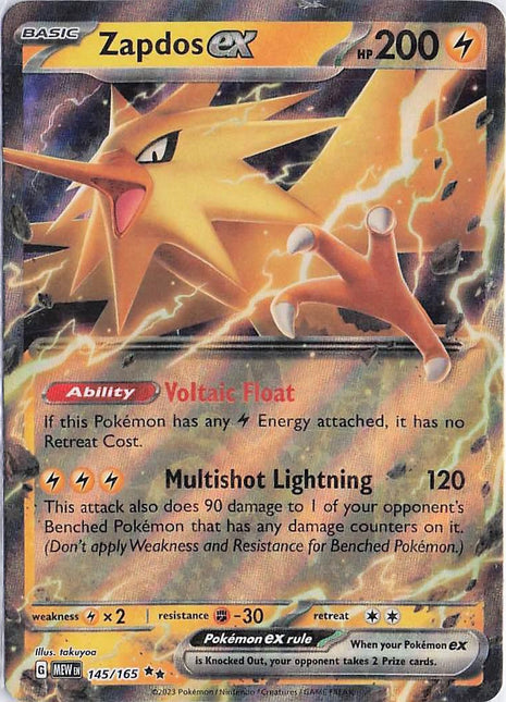 Zapdos ex 145/165