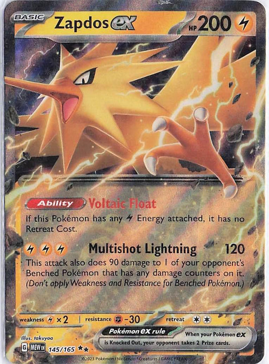 Zapdos ex 145/165