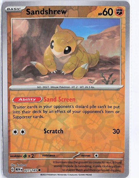 Sandshrew 027/165 (RH)