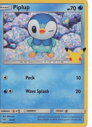 Piplup 20/25 (H) (Stamp)