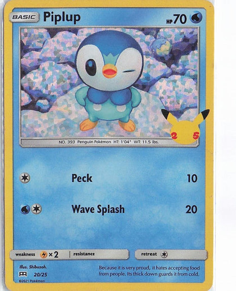 Piplup 20/25 (H) (Stamp)