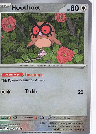 Hoothoot 077/131 (Pokeball)