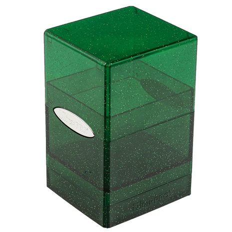 Ultra Pro - Glitter Green Satin Tower Deck Box