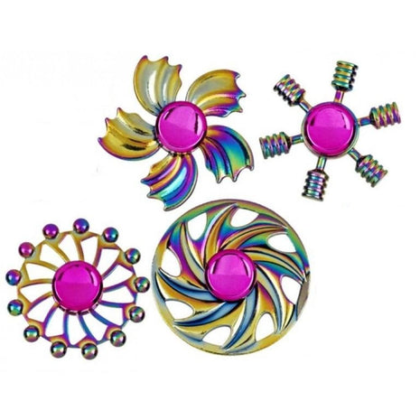 Fidget Spinner - 6cm Deluxe Metal Assortment on Blister