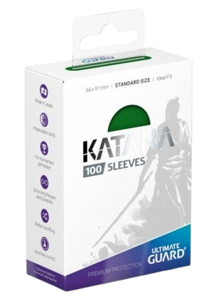 Ultimate Guard - Green Katana Sleeves (100)