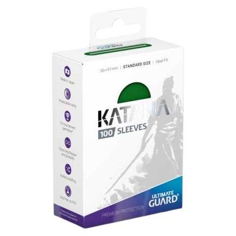 Ultimate Guard - Green Katana Sleeves (100)