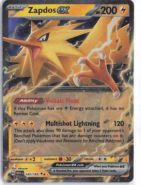 Zapdos ex 145/165