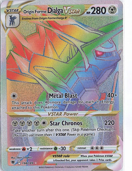 Origin Forme Dialga VSTAR 198/189