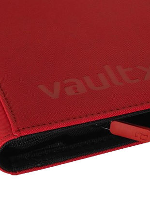 Vault X - Red 9 Pocket Zip Binder