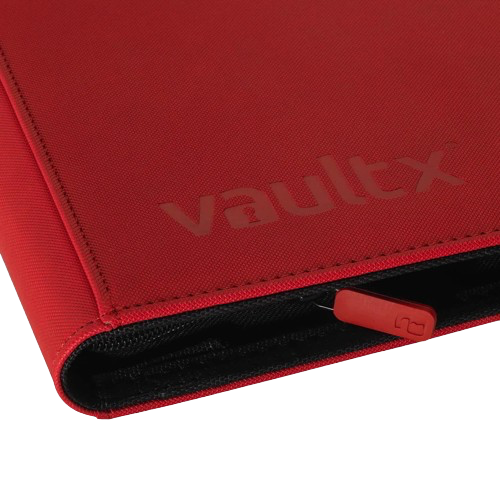 Vault X - Red 9 Pocket Zip Binder