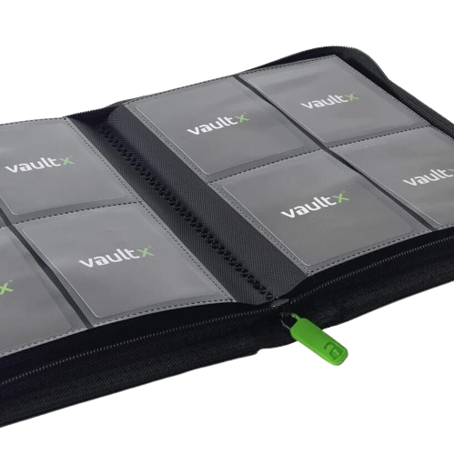 Vault X - Black 4 Pocket Zip Binder