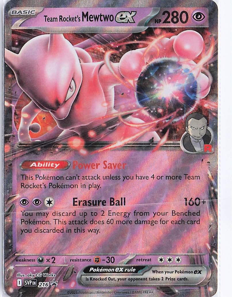 Team Rocket's Mewtwo ex SVP216