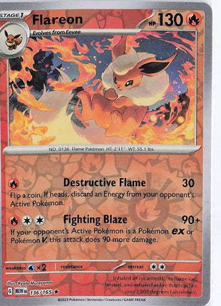 Flareon 136/165 (RH)